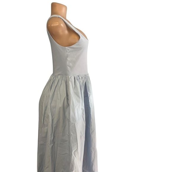 Sophie Rue Light Blue Square Neck A-line Dress - Picture 4 of 9